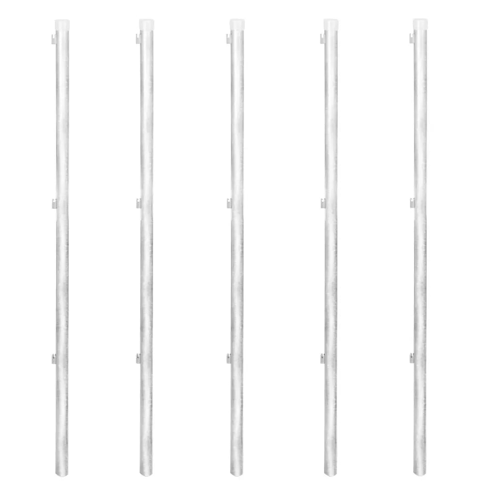 Cerca de arame com postes/espetos 15x0,8 m aço galvanizado