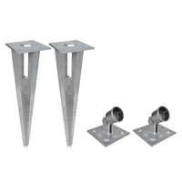 Cerca de arame com postes/espetos 15x0,8 m aço galvanizado