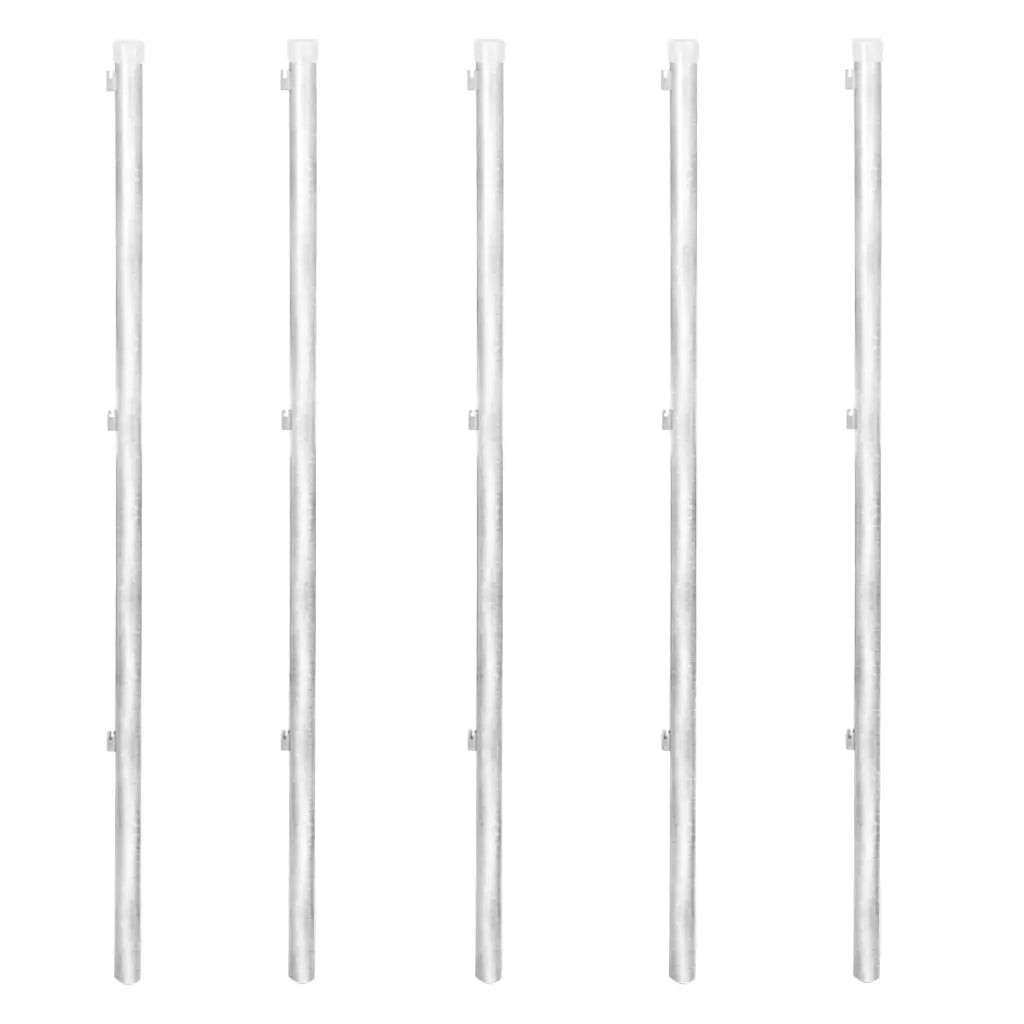 Cerca de arame com postes/espetos 15x1,5 m aço galvanizado
