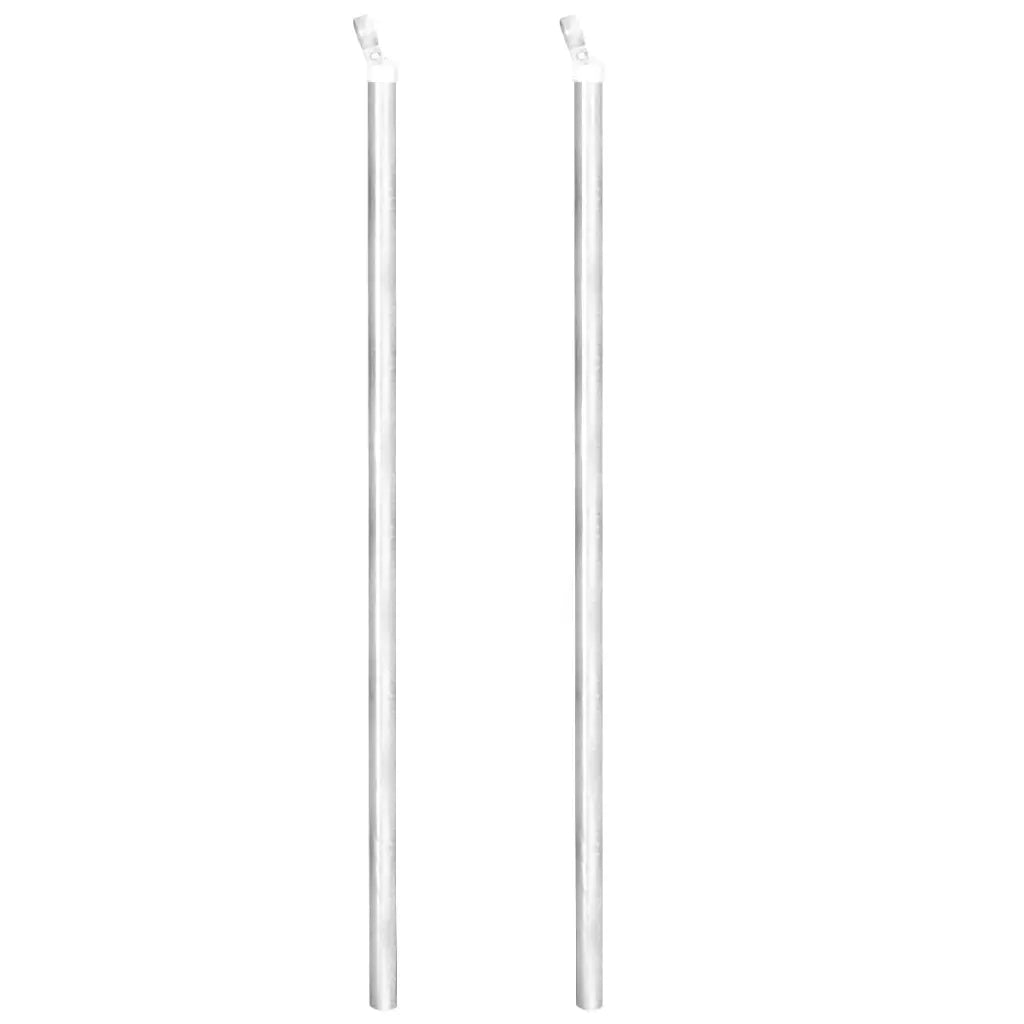 Cerca de arame com postes/espetos 25x1,25 m aço galvanizado