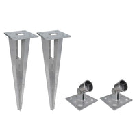 Cerca de arame com postes/espetos 25x1,5 m aço galvanizado