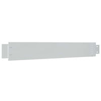 vidaXL Conjunto 5 painéis vedação relvado 100 x 14 cm aço galvanizado