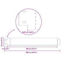 vidaXL Conjunto 5 painéis vedação relvado 100 x 14 cm aço galvanizado