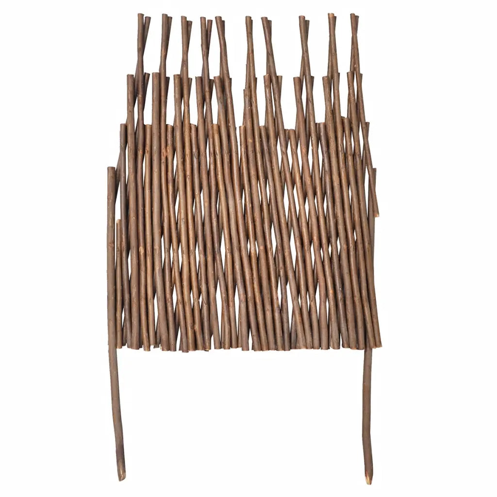 Cerca de treliça de salgueiro 5 peças 170x37 cm