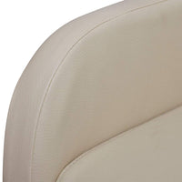 vidaXL Poltrona reclinável em couro artificial creme