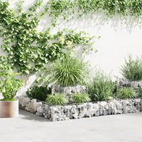 Gabião para plantas em aço galvanizado 120x120x20 cm