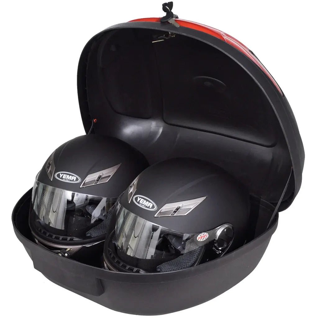 Caixa para motocicleta, para 2 capacetes, 72 L