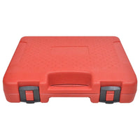 Conjunto manómetro colector 4 formas num estojo de ferramentas