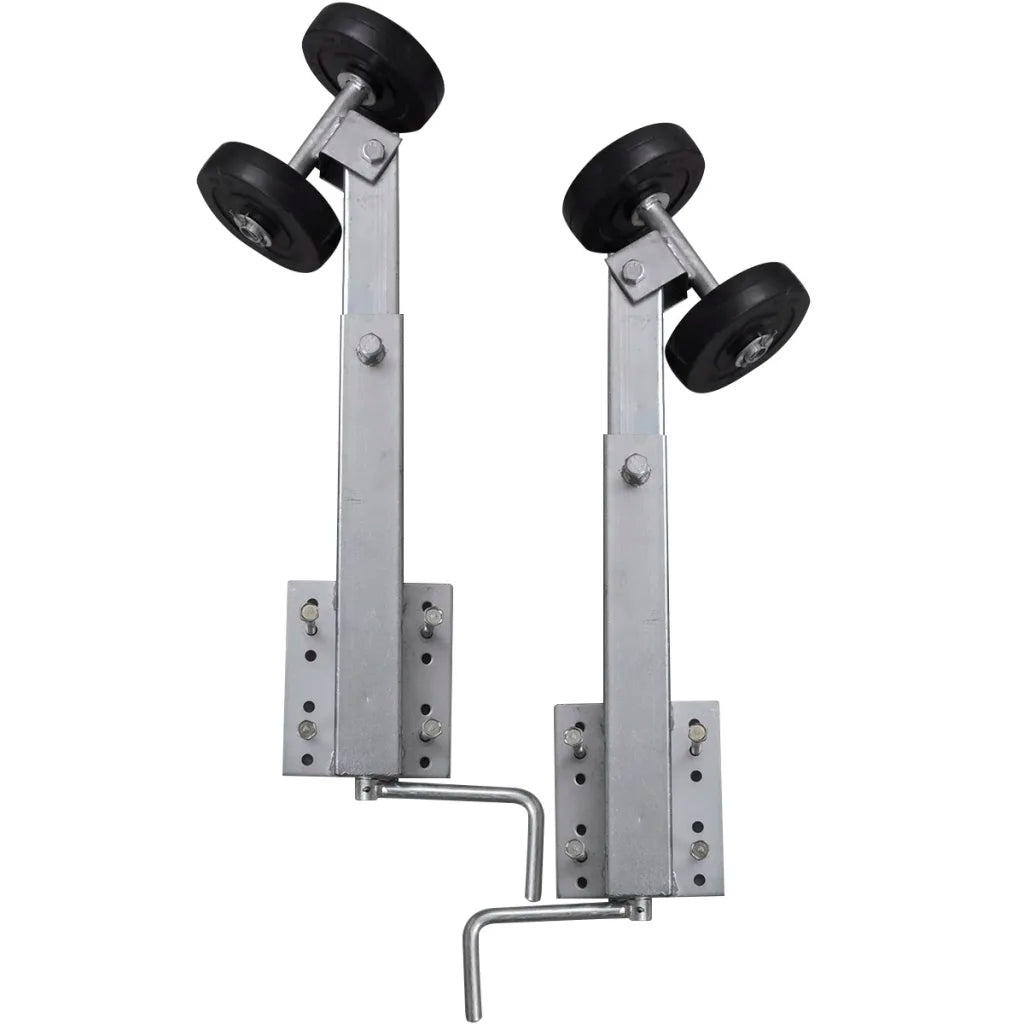 Suporte arco rolo duplo p/ reboque de barco conjunto 2 59-84 cm