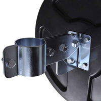 vidaXL Espelho de trânsito p/ exterior Convex 30cm plástico preto