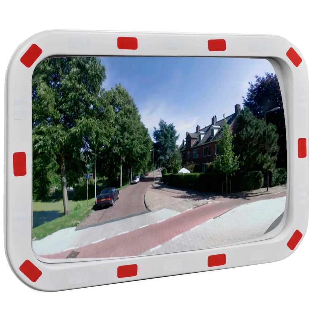 Convex Espelho de trânsito retangular  com refletores