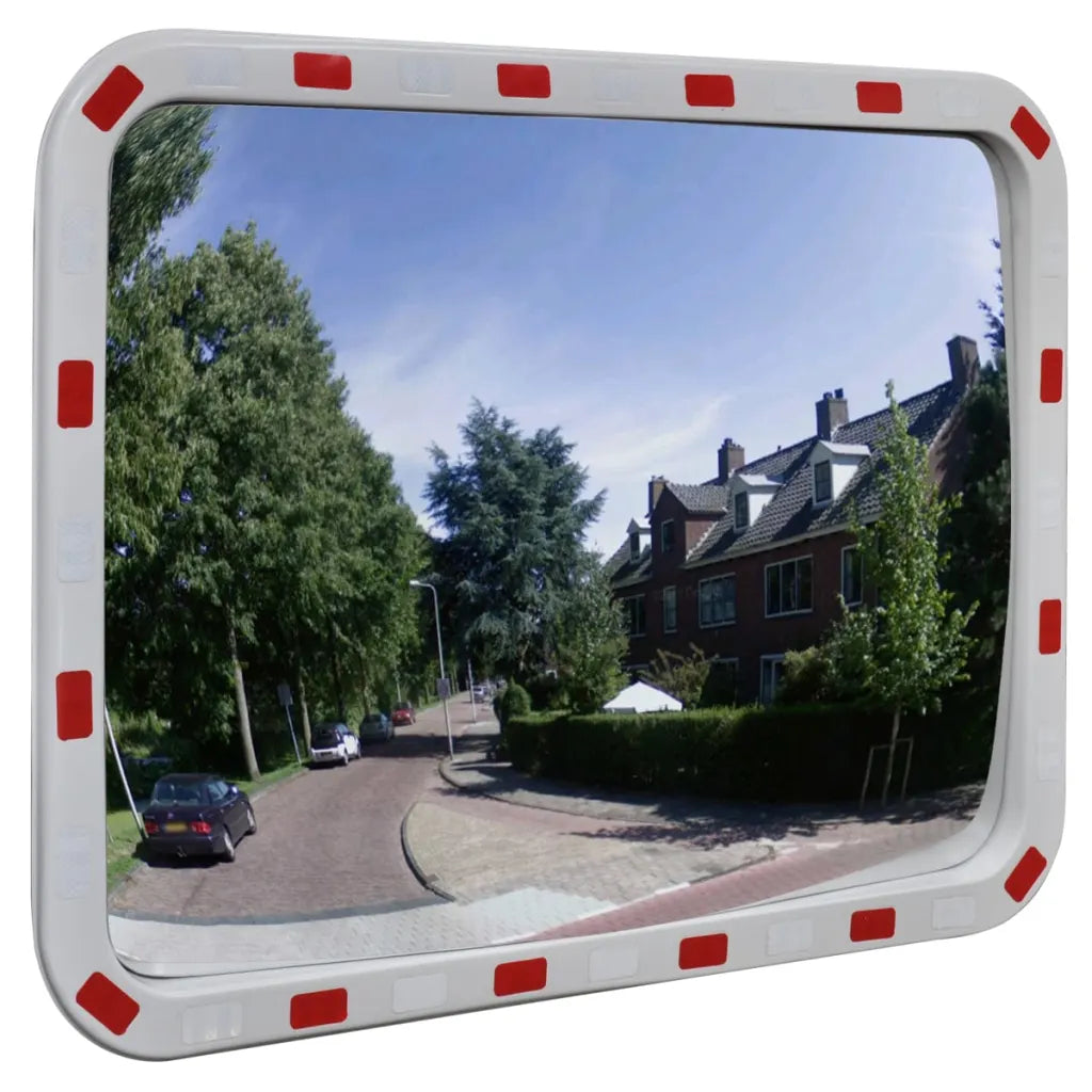 Convex Espelho de trânsito retangular  com refletores