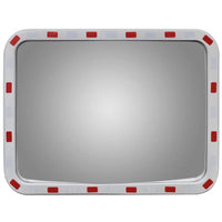 Convex Espelho de trânsito retangular  com refletores