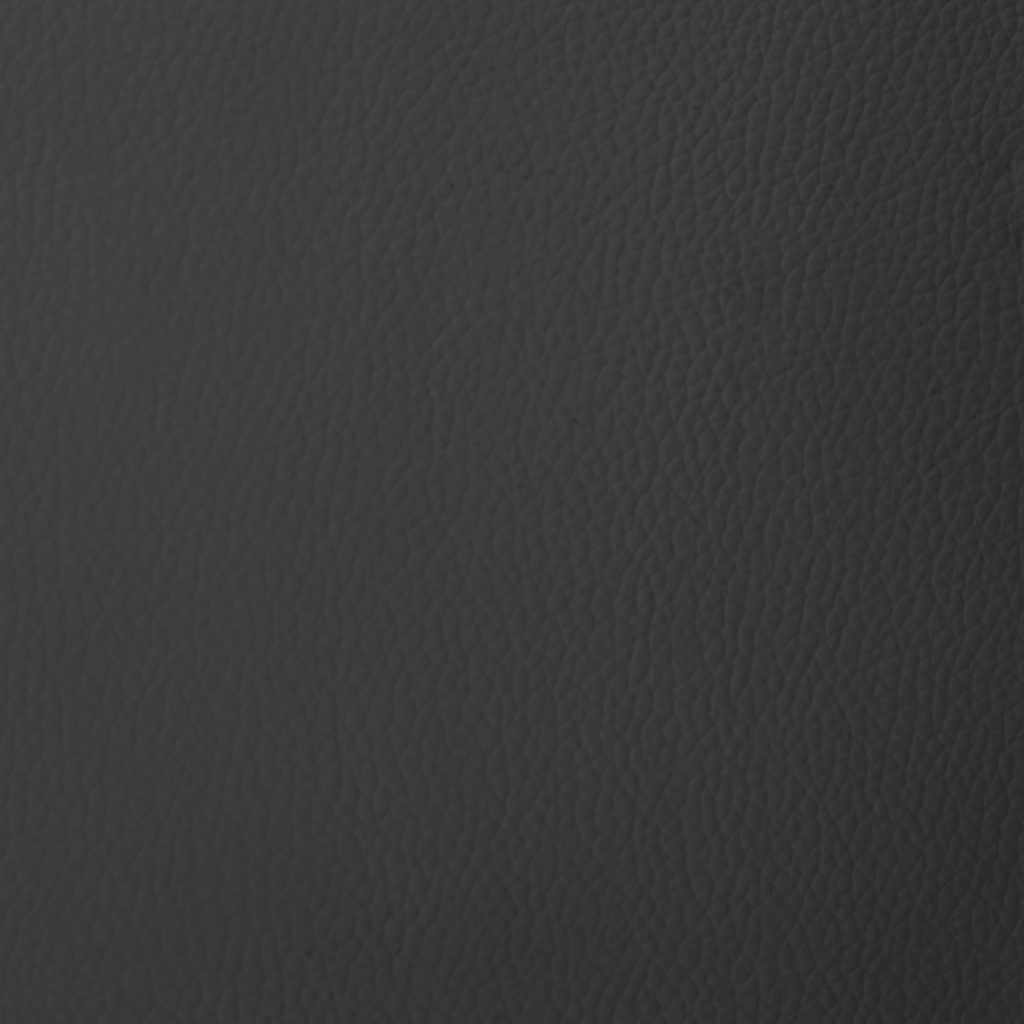 vidaXL Sofá secional de 3 lugares couro artificial preto