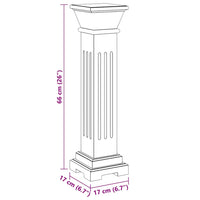 Coluna clássica quadrada / suporte para plantas MDF
