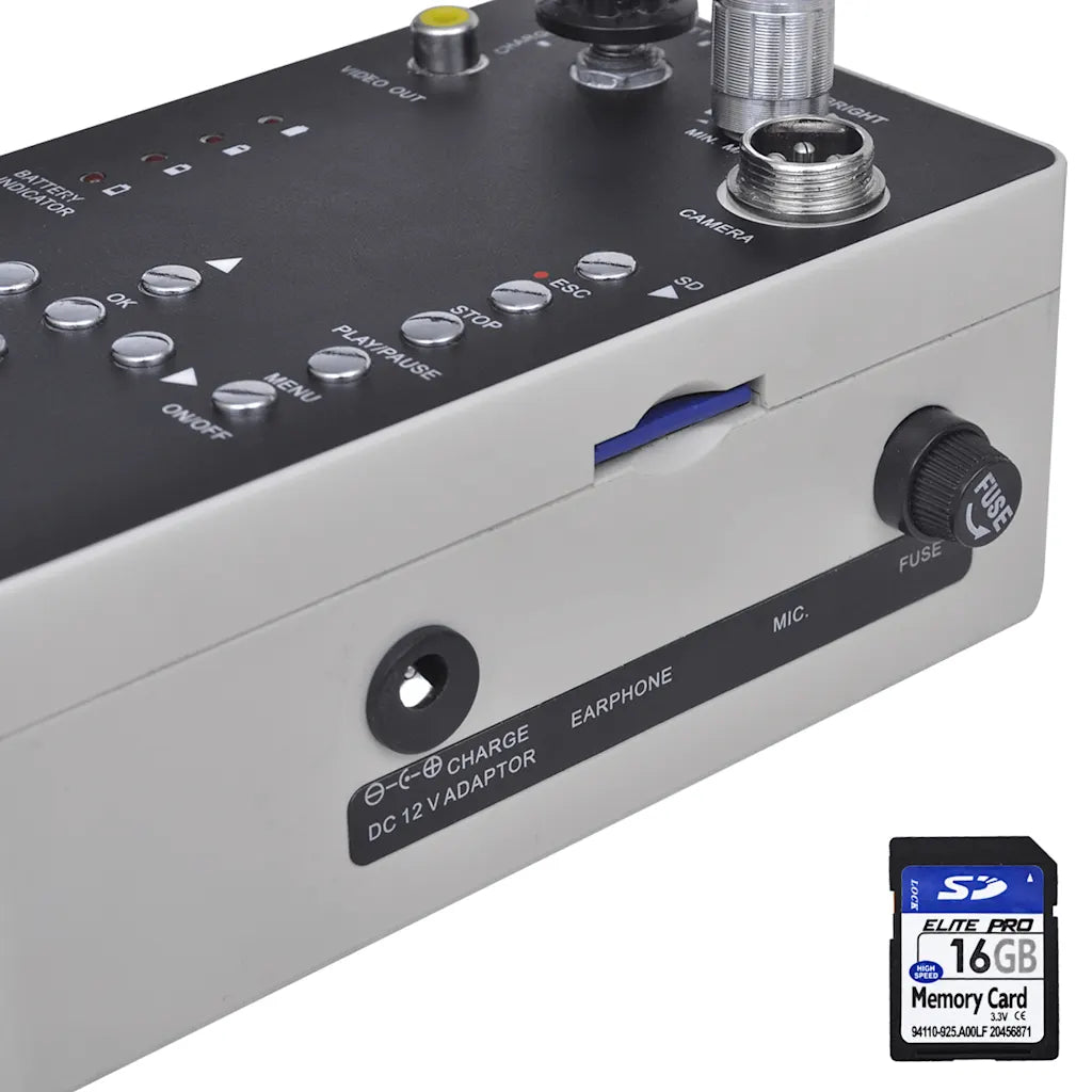 Câmara p/ inspeção de tubagens 30 m com caixa de controlo DVR