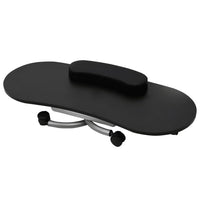Mesa manicure dobrável com rodas, preta