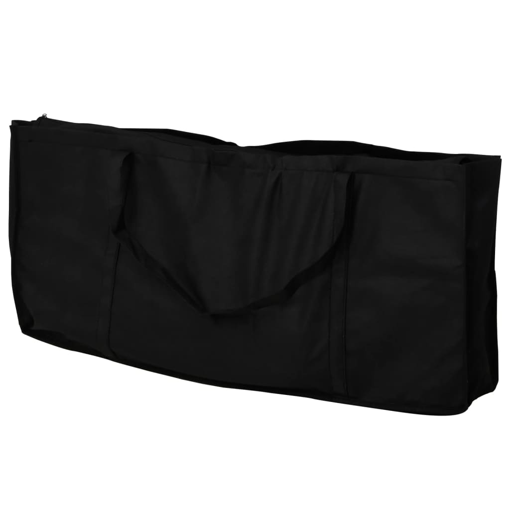 Mesa manicure dobrável com rodas, preta