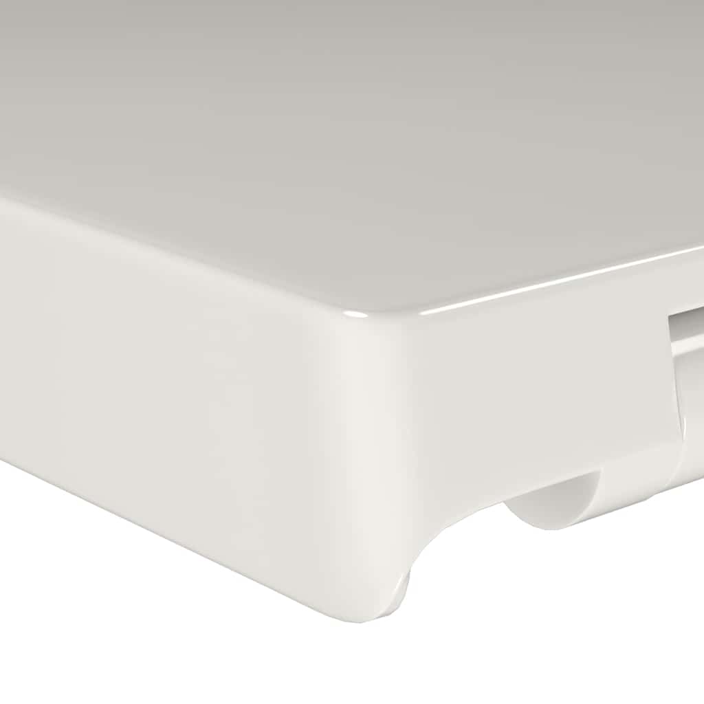 vidaXL Tampo sanita fecho suave design remoção rápida quadrado branco