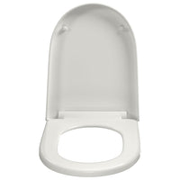 vidaXL Tampo sanita fecho suave design remoção rápida quadrado branco