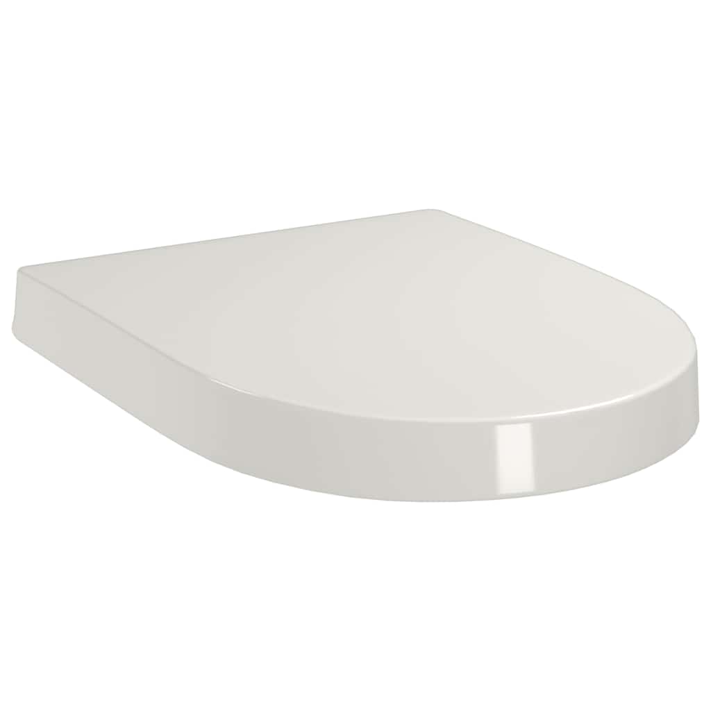 vidaXL Tampo sanita fecho suave design remoção rápida quadrado branco