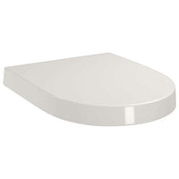 vidaXL Tampo sanita fecho suave design remoção rápida quadrado branco