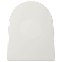 vidaXL Tampo sanita fecho suave design remoção rápida quadrado branco