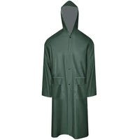 Capa de chuva comprida resistente e impermeável + capuz  L