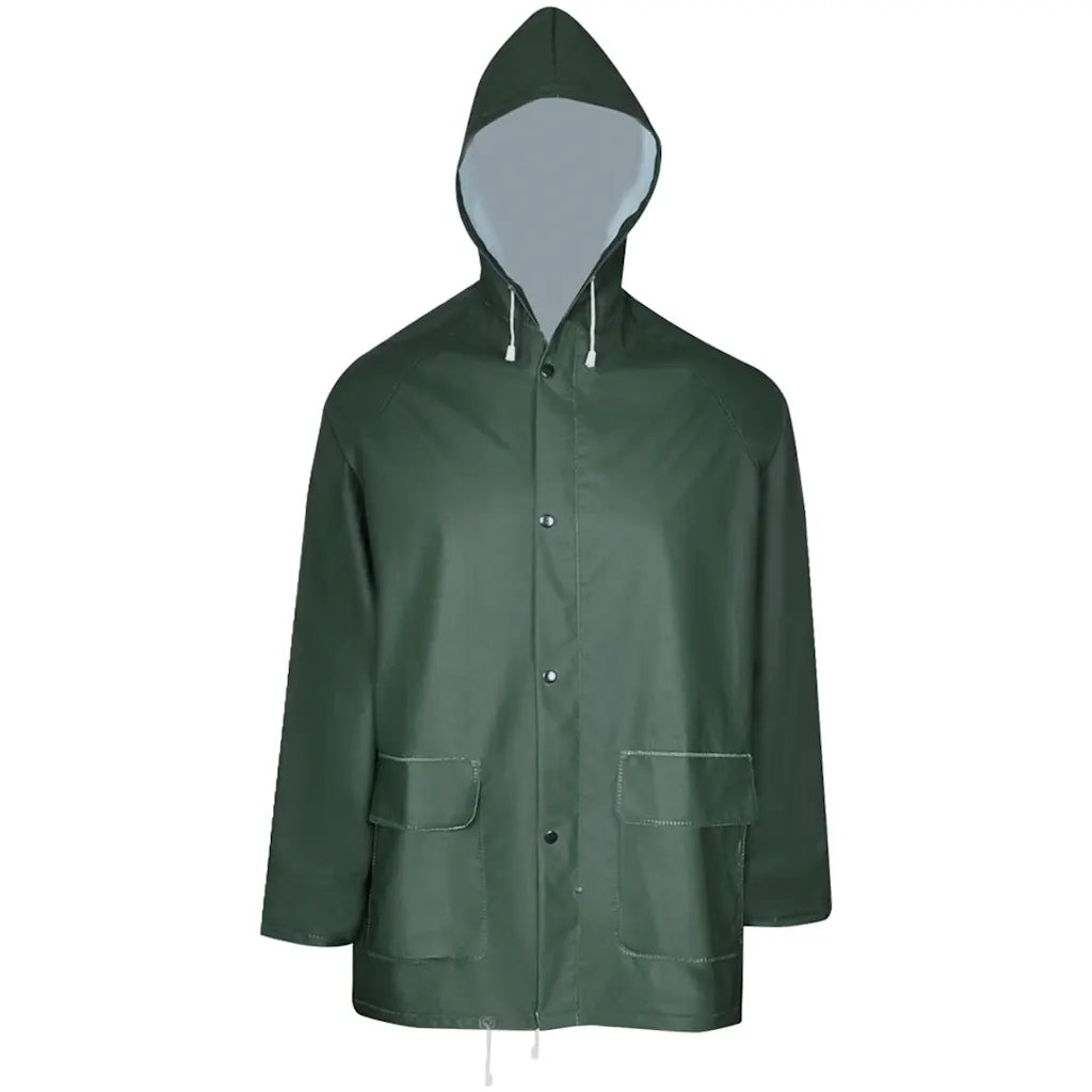 Fato de chuva resistente e impermeável + capuz , 2 pcs, XL