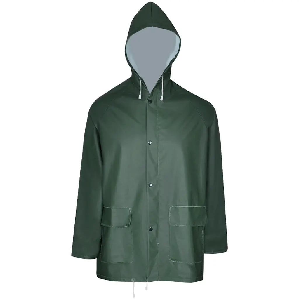 Fato de chuva resistente e impermeável + capuz , 2 pcs XXL