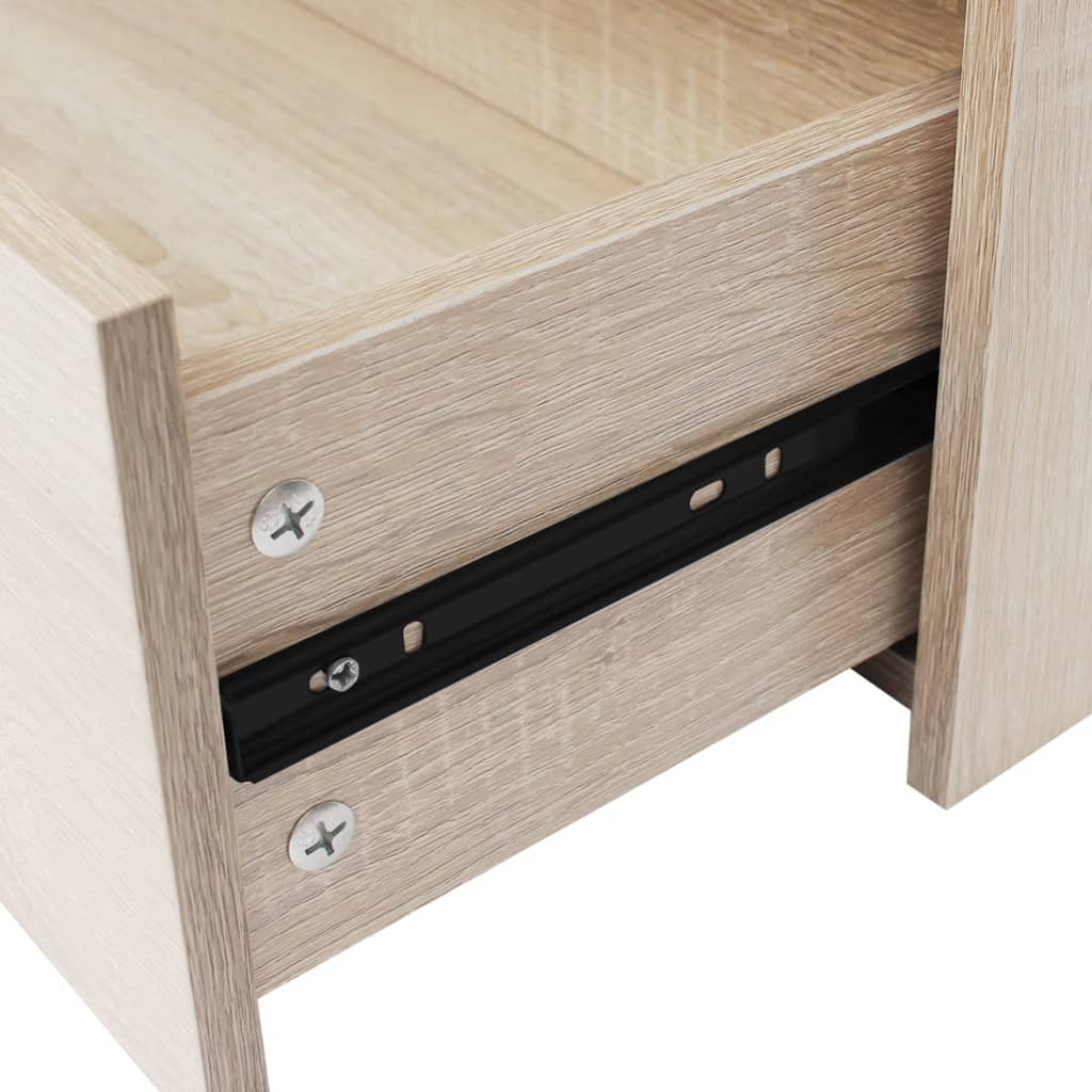 vidaXL Aparador com 4 gavetas 60 x 30,5 x 71 cm carvalho