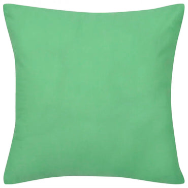 130925 4 Apple Green Cushion Covers Cotton