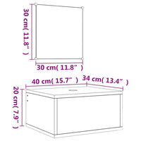 vidaXL 2 pcs conjunto móveis casa de banho derivados de madeira preto