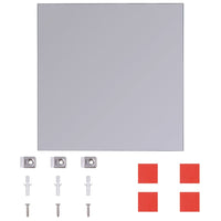 vidaXL Espelho de azulejos de vidro sem moldura 8 pcs 20,5 cm