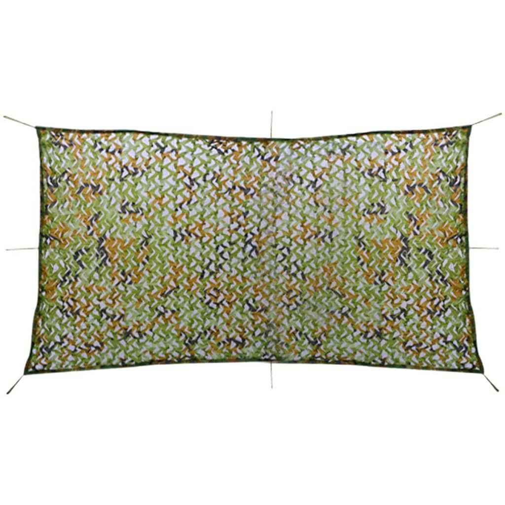 vidaXL Rede de camuflagem com saco de armazenamento 1,5x3 m