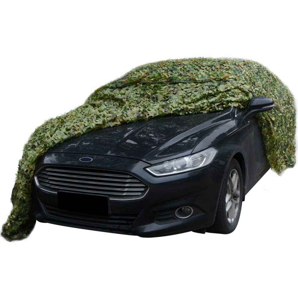 vidaXL Rede de camuflagem com saco de armazenamento 1,5x3 m