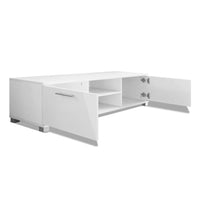 vidaXL Móvel de TV 120x40,5x35 cm branco brilhante
