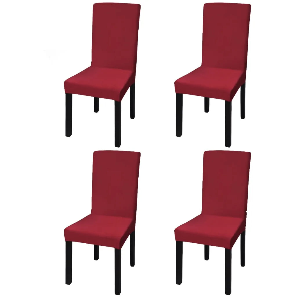 Capa extensível para cadeiras, 4 pcs, bordô