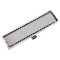 VidaXL Dreno de chuveiro linear 530x140 mm aço inoxidável