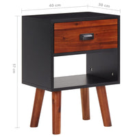 vidaXL Mesa de cabeceira 40x30x57 cm madeira de acácia maciça