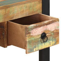 vidaXL Secretária em madeira reciclada maciça