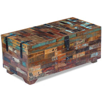 vidaXL Mesa de centro baú/caixa 80x40x35cm madeira reciclada maciça