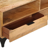 vidaXL Móvel TV madeira de mangueira 120x35x45 cm