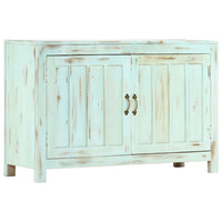 vidaXL Aparador 110x35x70 cm madeira de mangueira maciça azul-claro