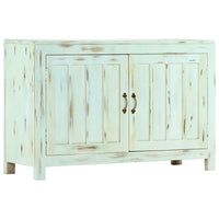 vidaXL Aparador 110x35x70 cm madeira de mangueira maciça azul-claro