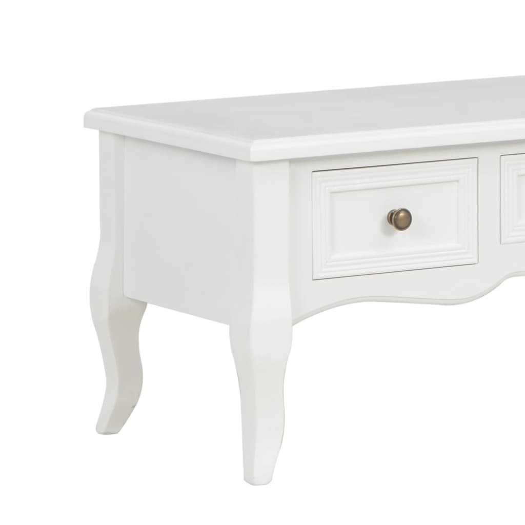 vidaXL Móvel de TV 100x35x35 cm madeira branco