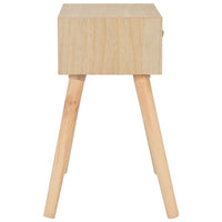 vidaXL Mesa de cabeceira com gaveta 44x30x58 cm madeira maciça