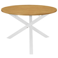 vidaXL Mesa de jantar 120x75 cm MDF branco