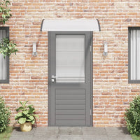 Toldo para porta 120x75 cm PC preto e transparente