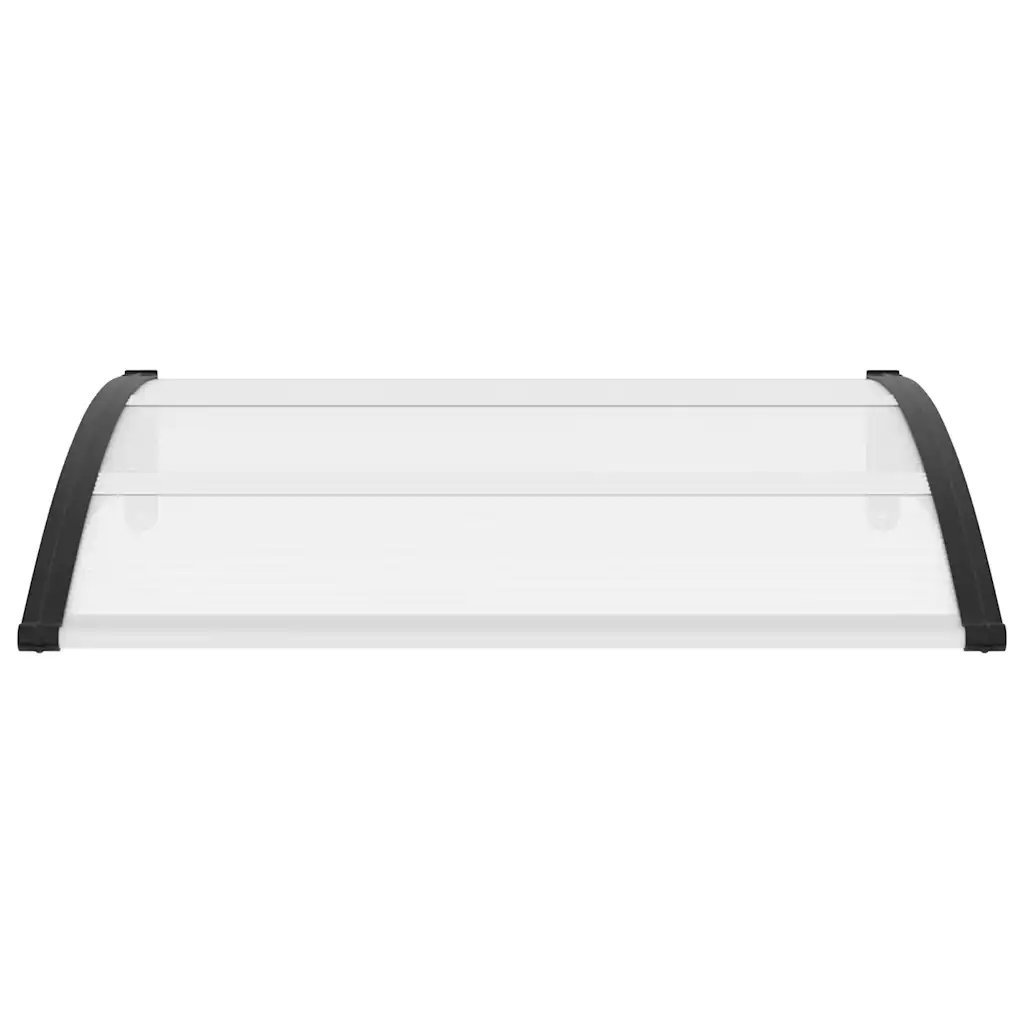 Toldo para porta 120x75 cm PC preto e transparente